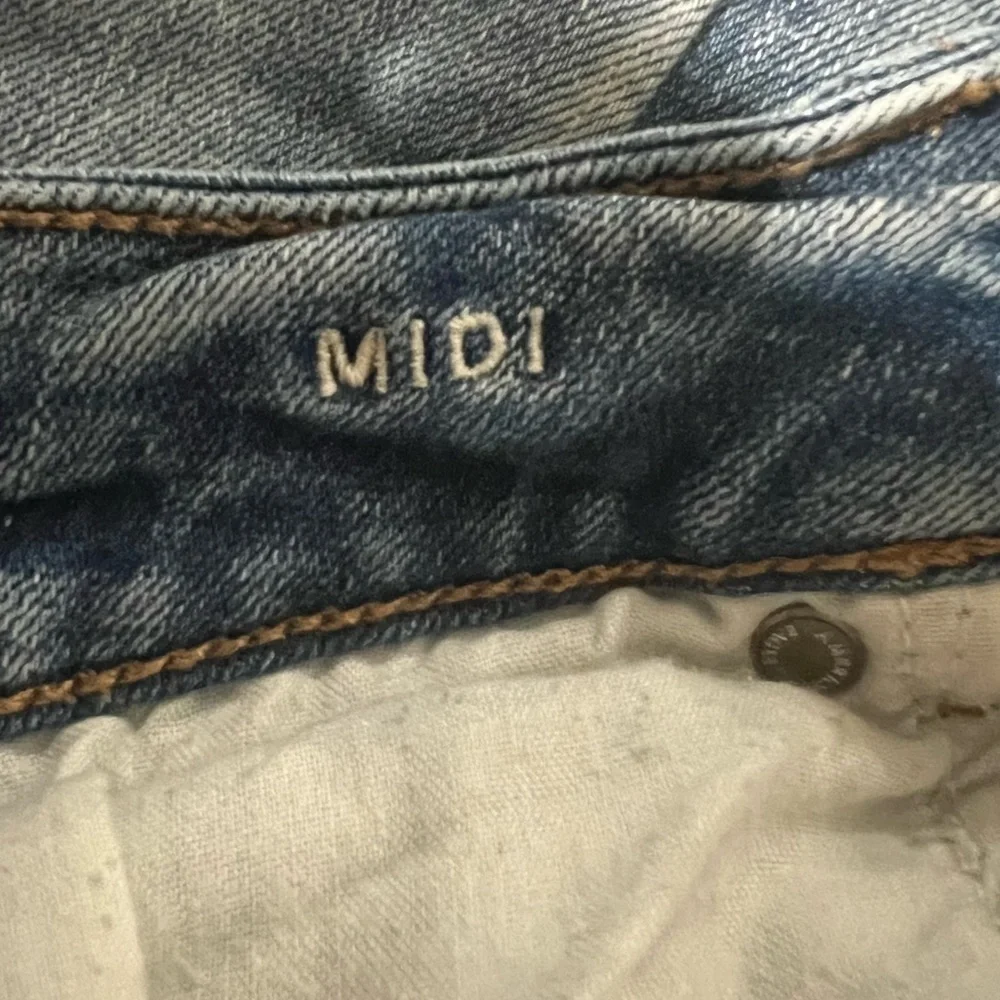American Eagle Distressed Midi Shorts